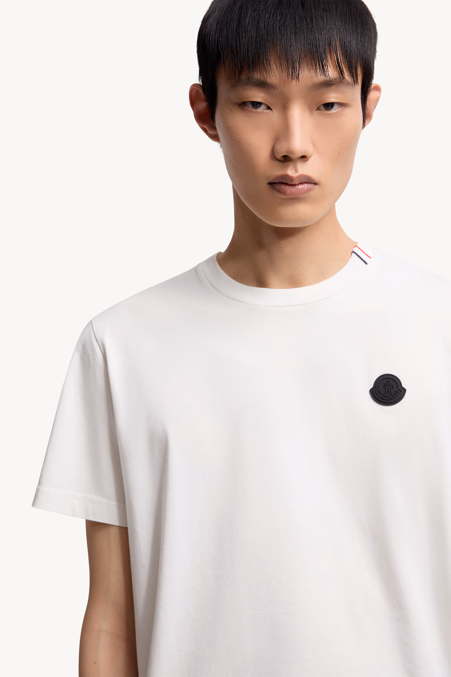 Cotton T-Shirt Men White Moncler 6